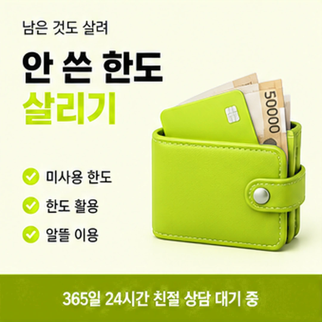 다음머니 안양카드깡 체크 신용카드 구분 배너